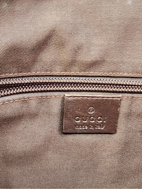 Gucci Beige and Brown GG Canvas Shoulder Pouch - Picture 2 of 8